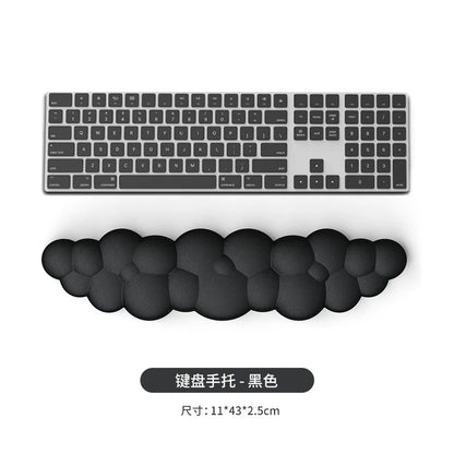Cloud Memory Foam Wrist Rest Keyboard Mouse Pad Ergonomic Desk Mat for Office Gaming 10 Colors 3 Piece Set