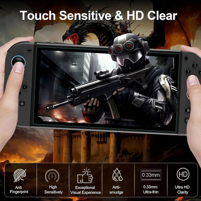 Tempered Glass Protector For Nintendo Switch 2 2025 Accessories Screen Protector For Switch 2 Accessoires With Joystick Cap