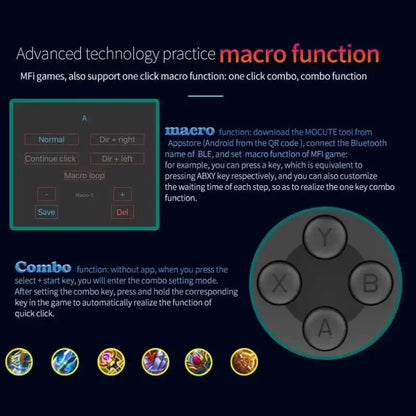 Gamepad For iPhone Android Cell Phone Control Bluetooth Controller Trigger Pubg Mobile Joystick Gaming Smartphone Mando Game Pad Deals 4 U  Mobile Gaming Deals 4 U