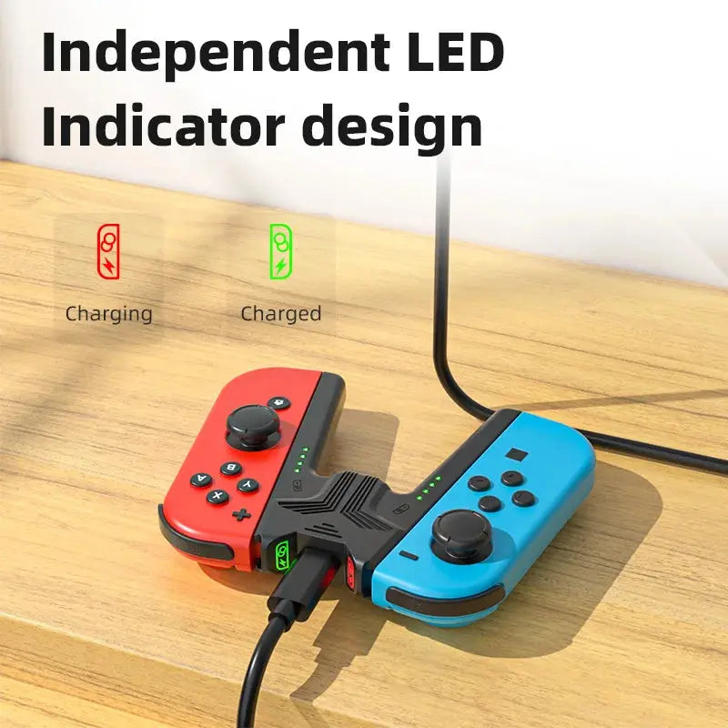 Aolion Portable Charging Grip Bracket For Nintendo Switch/OLED For Joy-con Controller Charging Dock For Switch Game Accessories Deals 4 U  Console Accessories Deals 4 U