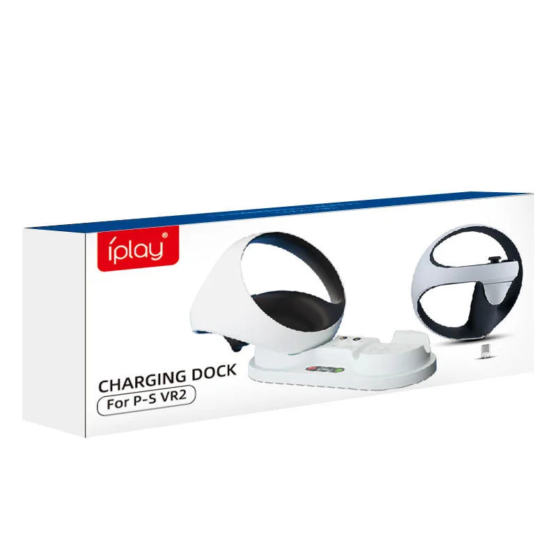 Charging Station for PS VR2 Controllers,HBP-6479 Dual Charger Dock with LED Indicator Lights,Portable Charging Base for PS5 VR2