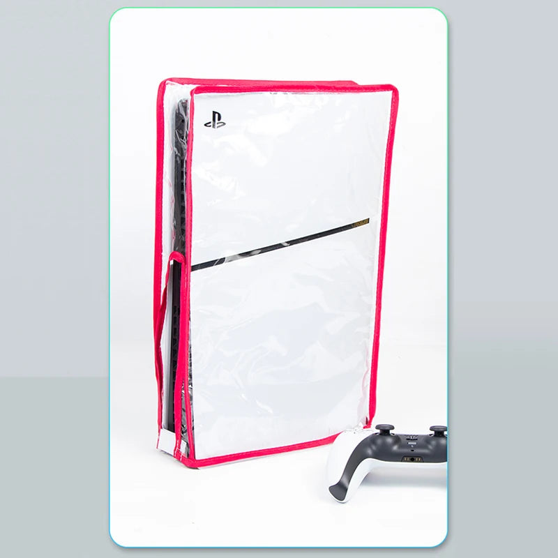 For PS5 Slim Console Dust Cover Dustproof Transparent Case Dustprevent Bag Game Accessories For Disc Version & Digital Edition