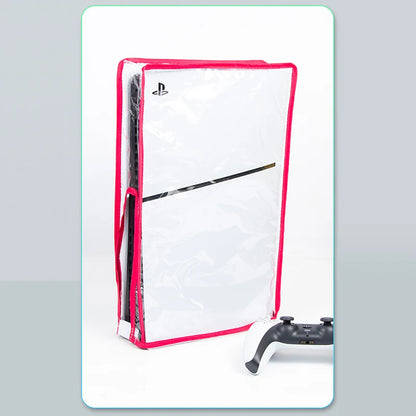 For PS5 Slim Console Dust Cover Dustproof Transparent Case Dustprevent Bag Game Accessories For Disc Version & Digital Edition