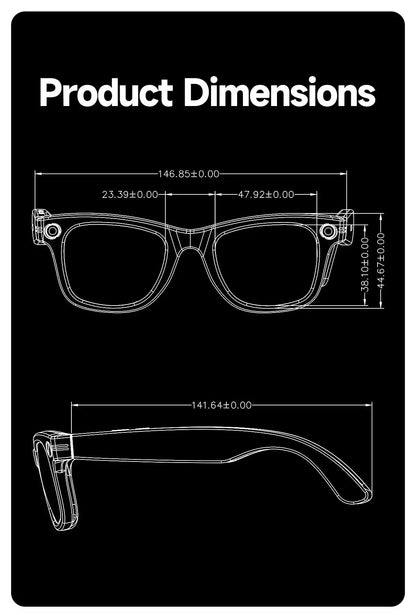 W610 AI Smart Glasses with Video Camera 800W Outdoor Sunglasses Wi-Fi Transfer BT Calling Audio Record Smart Wearable Headset Deals 4 U  Gaming Accessories Deals 4 U