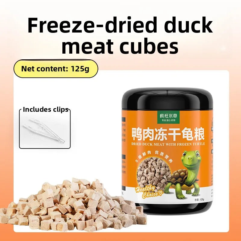 FKSC Turtle Food Mix - Freeze-Dried Shrimp/Mealworm/Fish & Chicken - Protein Rich Treat for Red-Ear Sliders & Aquatic Turtles Deals 4 U   Deals 4 U