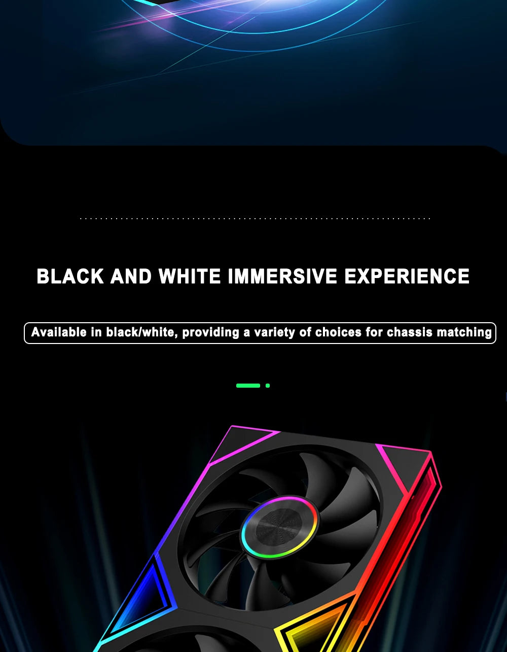 ICE Whale WZ-120/240/360 PC Case Fan ARGB Motherboard Sync Combination Structure Cold Exhaust Cooling Fan Ventilador
