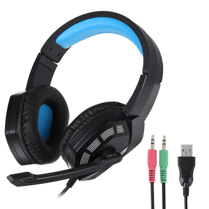 7.1 Stereo Wired LED Gaming Headset For PS4 Gamer Headphone with Mic Noise Cancel PC Computer Over Ear PC Laptop Tablet Earphone