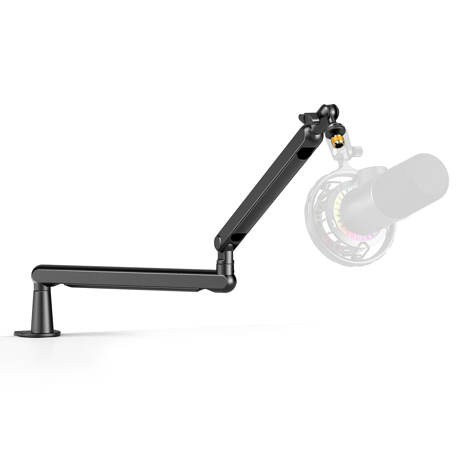 FIFINE Microphone Boom Arm, Adjustable Low Profile Mic Arm with Desk Mount Clamp,Cable Storage for Streaming Gaming-White BM88W Deals 4 U   Deals 4 U