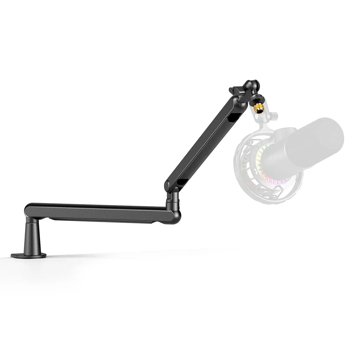 FIFINE Microphone Boom Arm, Adjustable Low Profile Mic Arm with Desk Mount Clamp,Cable Storage for Streaming Gaming-White BM88W Deals 4 U  Streaming Equipment Deals 4 U