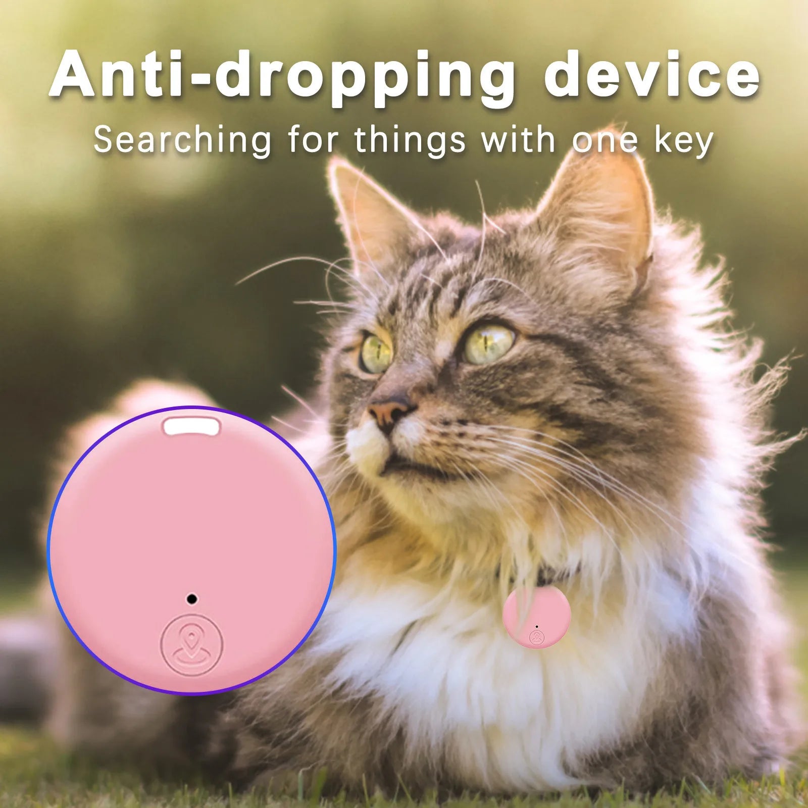 Mini GPS Locator AntiLost Alarm Wallet Keychain Smart Tag Bluetooth-Compatible Tracer Keychain Dog Pet Child Tracker Key Finder Deals 4 U   Deals 4 U