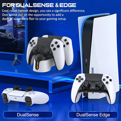 Controller Charger Station for PS5 Dualsense Controllers/Edge Controller Fast Dual Controller Stand Charger For PS5 Controller Deals 4 U  Console Accessories Deals 4 U