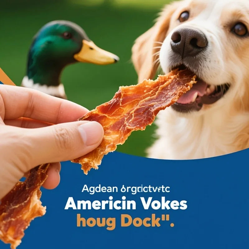 HELETY Duck Meat Jerky - Pet Teething Snack - Pet Training Reward Snack - Dog Snack - Teeth Cleaning Snack - Chewing Snack - Pet Snack - Suitable for Dogs Of All Breeds Deals 4 U   Deals 4 U