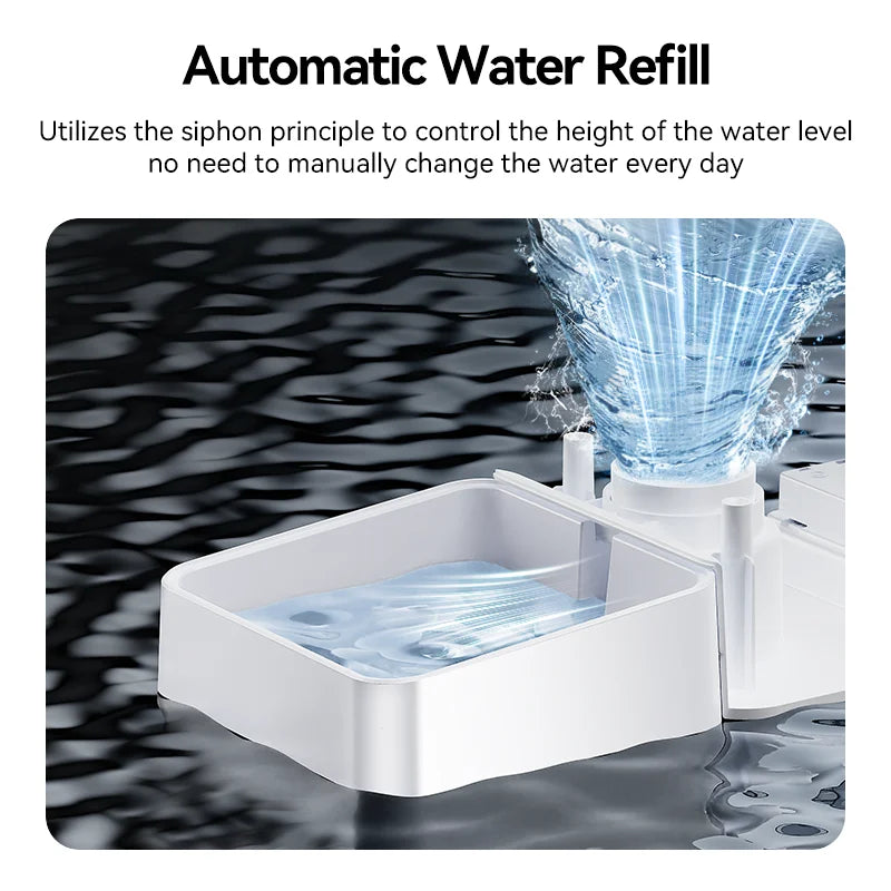 ROJECO 8.5L Automatic Pet Feeder Water Fountain WIFI APP Remote Control Smart Dog 5L Food Dispenser 3.5L Gravity Water Drinker ﻿ Deals 4 U  Automatic Pet Feeder Deals 4 U