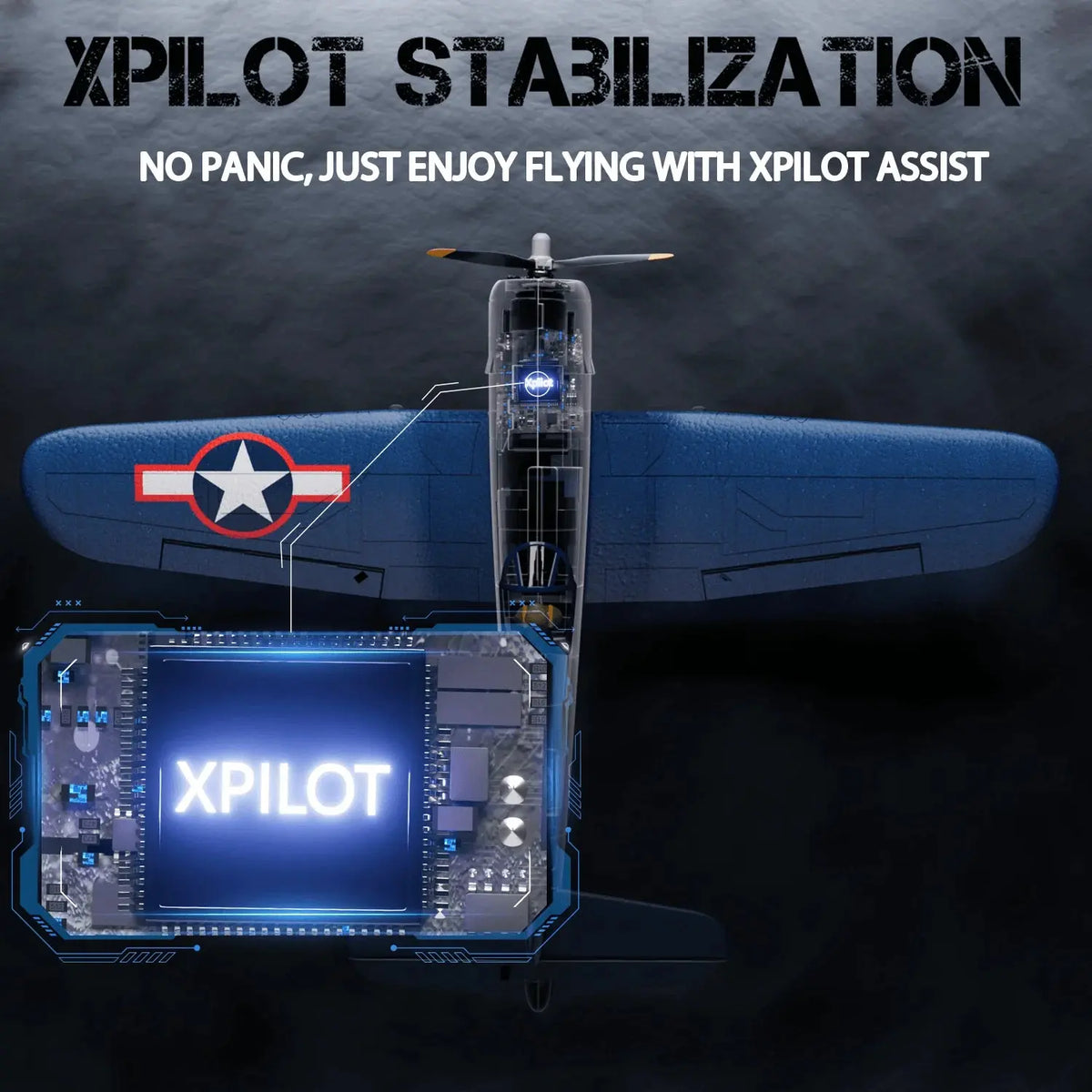 Volantexrc Brushless 500mm F4U Corsair RC Planes for Adults,Upgraded 4-CH RTF RC Plane,One-Key Aerobatic,Ideal for Outdoors Gift Deals 4 U  Gaming Accessories Deals 4 U