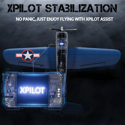 Volantexrc Brushless 500mm F4U Corsair RC Planes for Adults,Upgraded 4-CH RTF RC Plane,One-Key Aerobatic,Ideal for Outdoors Gift Deals 4 U  Gaming Accessories Deals 4 U