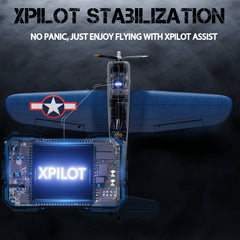 Volantexrc Brushless 500mm F4U Corsair RC Planes for Adults,Upgraded 4-CH RTF RC Plane,One-Key Aerobatic,Ideal for Outdoors Gift Deals 4 U   Deals 4 U