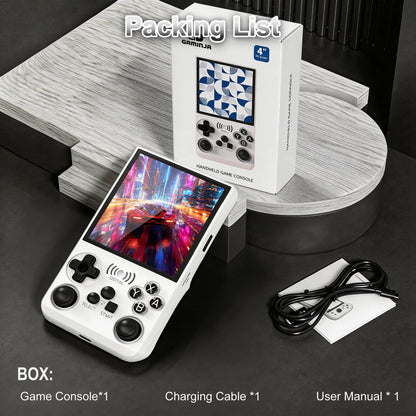 GAMINJA Retro Handheld Video Game Console WiFi 0‑lag Global Online Battle Download Games Via Official APP Retro Video Game Player Gift