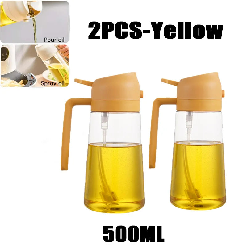200/300/500ml Oil Spray Bottle BBQ Cooking Olive Oil Sprayer Plastic Baking Oil Spray Empty Bottle Vinegar Bottle Or  Oil brush Deals 4 U   Deals 4 U