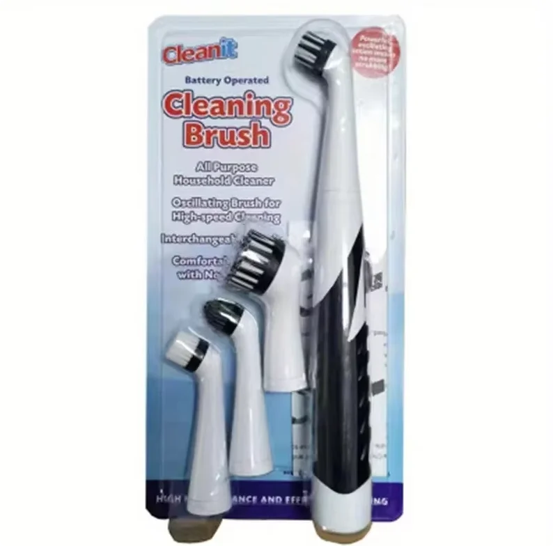 leaning brush Cleaning Tool With 4 Brushes Multifunctional Electric Cleaning Brush Cleaning Supplies Deals 4 U   Deals 4 U