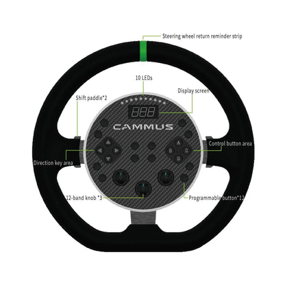 CAMMUS C5 2 in 1  5nm Direct Drive System Base Gaming Steering Wheel Racing Simulator PC Car Wheel Racing Simulator Deals 4 U  Gaming Accessories Deals 4 U