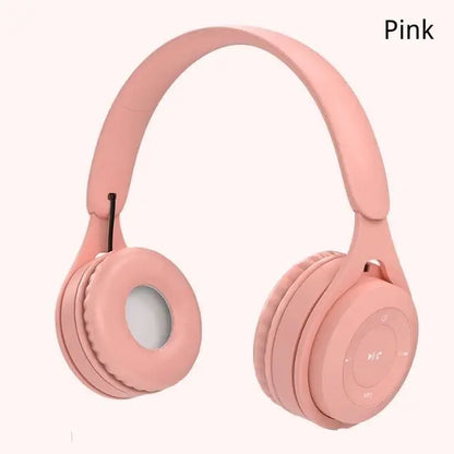 Wireless Bluetooth Headphone  Macaron Headphones Stereo Headband Gaming Headset with Mic Gamer Girl Gift for Mobile Tablet