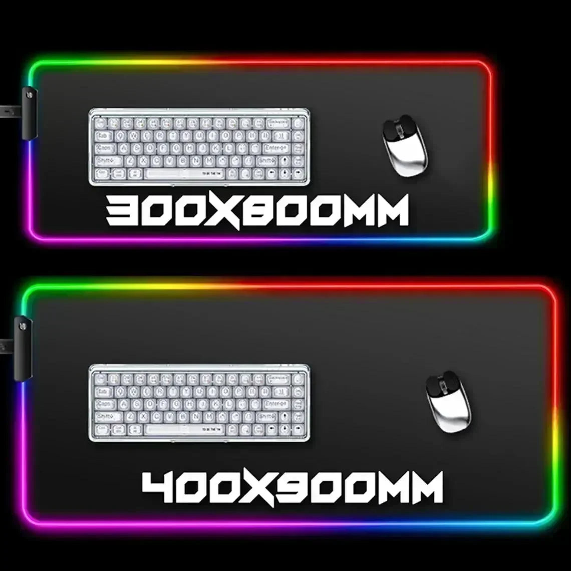 ROG ASUS Mouse Pad RGB Gamer Desk Mat Led Back Light Mousepad Setup Gaming Accessories Deskmat Big Colorful Mousepepad Backlight