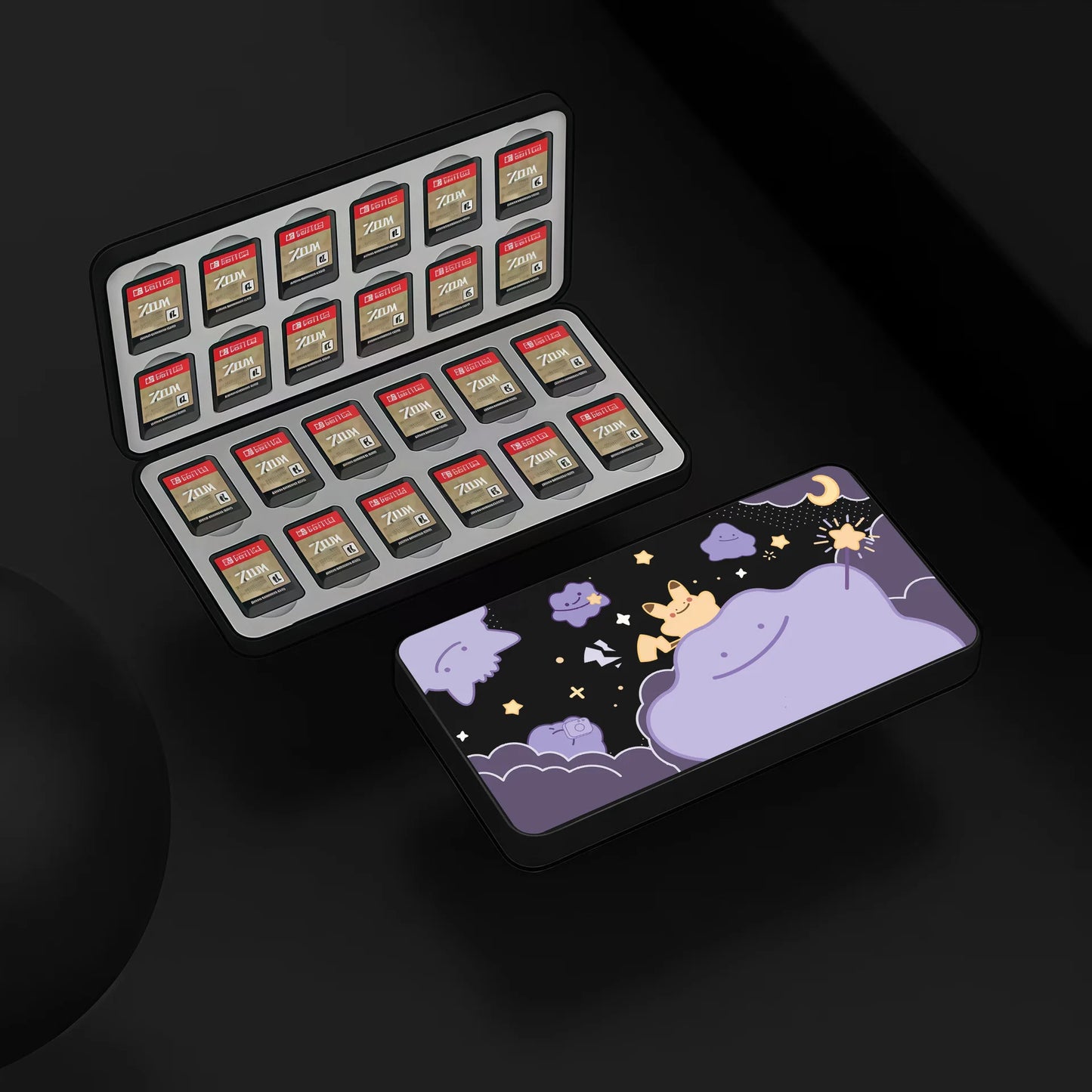 Cartoon Switch 2 Protective Case for Nintendo Switch 2 Glitter Purple Customize Joy-Con Console Case Can be inserted Dock Cover