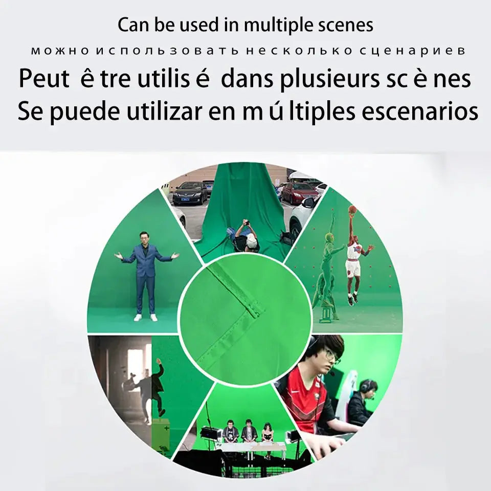 Green Screen Chromakey Cromakey Backdrops Cloth Photography Background Backdrop Smooth Cotton For Photo Studio Shoot Video Deals 4 U  Streaming Equipment Deals 4 U