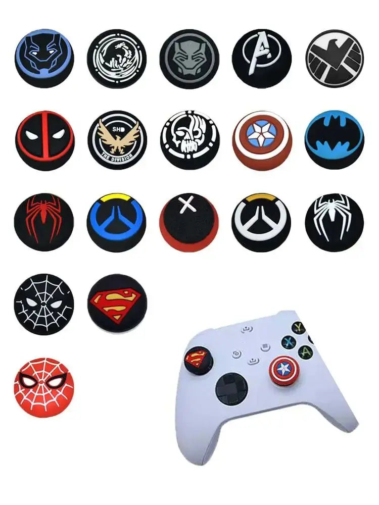 2pcs Silicone Thumb Grip Cap For PS4 PS5 Playstation 5 Xbox Series XS Game Joystick Controller Accessories Thumbstick Grip Caps Deals 4 U  Console Accessories Deals 4 U