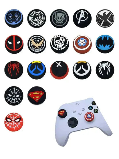 2pcs Silicone Thumb Grip Cap For PS4 PS5 Playstation 5 Xbox Series XS Game Joystick Controller Accessories Thumbstick Grip Caps Deals 4 U  Console Accessories Deals 4 U