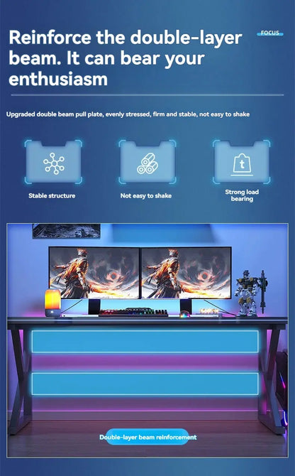 Computer desk, home desk, student learning desk, simple gaming desk, e-sports desk, workbench, office desk Deals 4 U  Gaming Accessories Deals 4 U