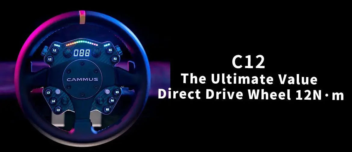 CAMMUS C12 Direct Drive Steering Wheel 12N·m+CAMMUS CS5 Table Clamp Direct Drive Wheelbase(2 IN 1) Deals 4 U  Gaming Accessories Deals 4 U