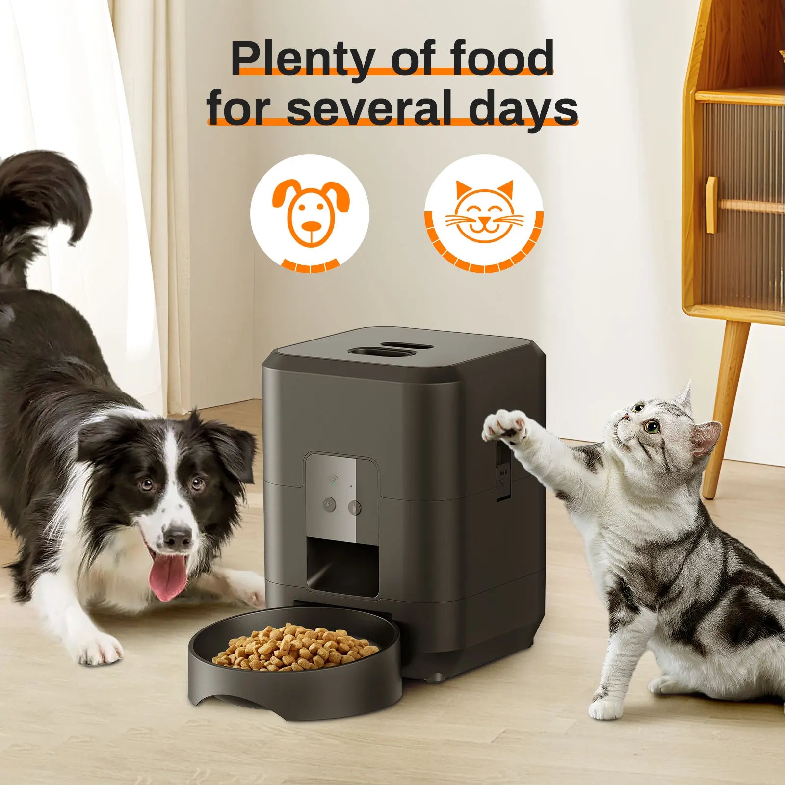 Smart Pet Feeder Automatic Cat Feeder Dog Slow Food Machine With Timed Quantitative Automatic Cat Food Dispenser Cat Dog Bowl Deals 4 U   Deals 4 U