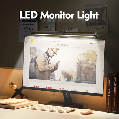 Curved RGB LED Monitor Light Bar Computer Screen lamps PC Desk Lamp USB Touch Dimmable Reading Office Gaming Gamer Lighting