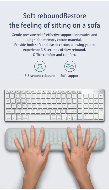 Keyboard Pad Set Memory Foam for Office Computer Laptop Easy Typing Pain Relief Keyboard Wrist Rest Mouse Pad Computer Mouse Pad