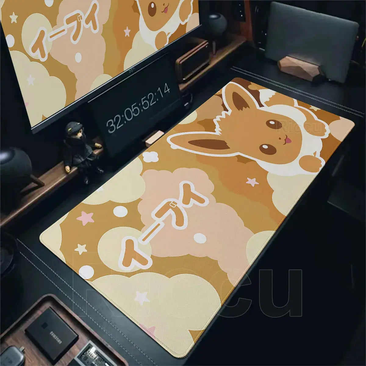 Japan Anime Gamer Mouse Pad E-eevee Cabinet Kawaii Tablepad XXL P-pokemon Keyboard Rug Laptop PC Gaming Rubber Extended DeskMats Deals 4 U  Gaming Accessories Deals 4 U