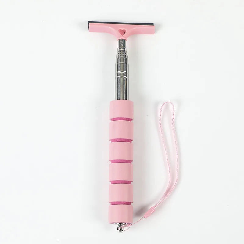 Car Rearview Mirror Wiper Cleaning Tool Auto Glass Mist Cleaner Scraper Car Accessories Handle Telescopic Window Cleaning Brush Deals 4 U   Deals 4 U