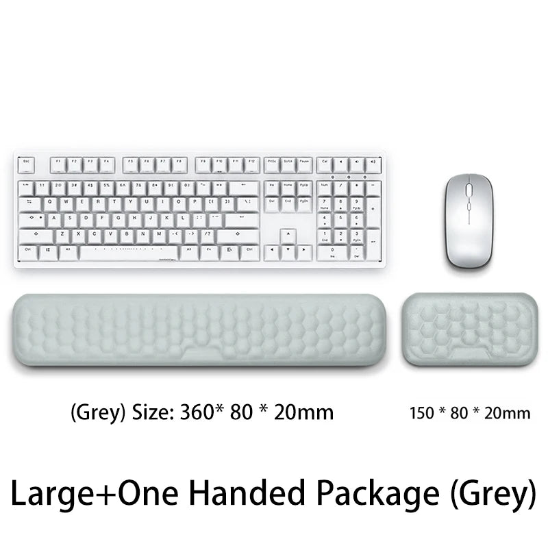 Keyboard Pad Set Memory Foam for Office Computer Laptop Easy Typing Pain Relief Keyboard Wrist Rest Mouse Pad Computer Mouse Pad