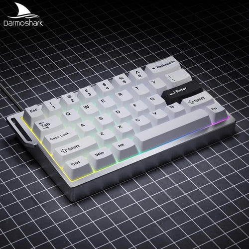 Darmoshark KT35 Mechanical Gaming Keyboard Aluminum Alloy One-Handed Keypad Magnetic Axis Wired Hot Swap Keyboard Macro Driver Deals 4 U  Streaming Equipment Deals 4 U