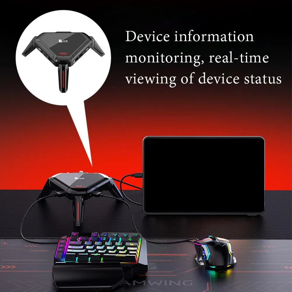 GAMWING Scorpion 2Pro Keyboard Mouse Converter 100mbps Network Port Transmission Signal Reduce Delay For Android 10+ For PUBG Deals 4 U   Deals 4 U