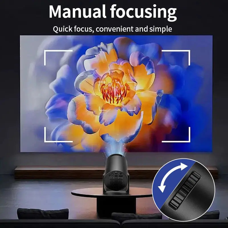 2026 New HY300 Projector with WiFi6 & BT5.0, Portable Beamer 1080P/4K Support Auto Keystone Smart Proyector Deals 4 U  Gaming Accessories Deals 4 U