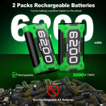 BEBONCOOL X248 2*6200 mWh Rechargable Batteries Pack For XBOX Serise S/X and XBOX ONE S/X/Elite With＆ Chaging Cable Deals 4 U  Console Accessories Deals 4 U