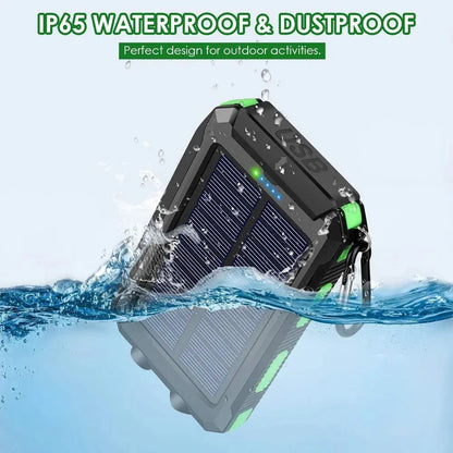 Solar Power Bank 80000mAh Portable Charging Poverbank External Battery Charger Strong Light LDE Light for All Smartphones Deals 4 U  Mobile Gaming Deals 4 U