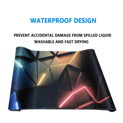 Mouse Pad Desk Pad Extended Mouse Mat 31.5x11.8in Large Computer Keyboard Desk Mat Desk Pad with Non-Slip Base and Stitched Edge