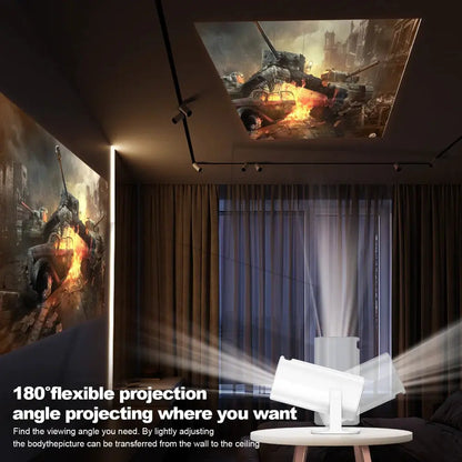 Android 11 Gaming Projector P30MAX 64GB TF Card Wireless Gaming Controller Dual WIFI 1280*720P Home Theater Portable Projector Deals 4 U  Gaming Accessories Deals 4 U