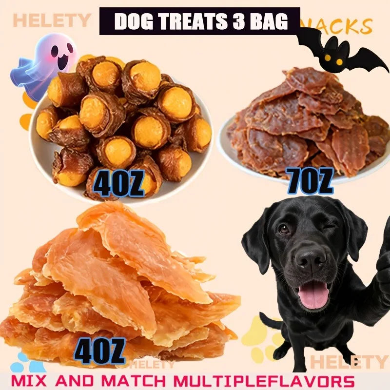 Dog Treats Assorted Pack – High-Protein Dried Chicken & Duck, Freeze-Dried Egg Yolk, Natural & Healthy Training Treats Specifically Designed for Puppies and Dogs, Grain-Free, Soft Chew Rewards, Suitable for Small, Medium, a Deals 4 U   Deals 4 U