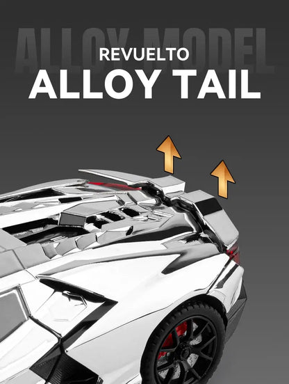 1:24 Lamborghini Revuelto With Spray Alloy Car Diecasts & Toy Vehicles Metal Toy Car Model Sound and light Collection Kids Toy Deals 4 U  Gaming Accessories Deals 4 U