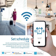Tuya Smart Socket EU16A/20A Wifi Smart Plug With Power Monitoring Smart Life APP Remote Control Support Google Assistant Alexa Deals 4 U   Deals 4 U