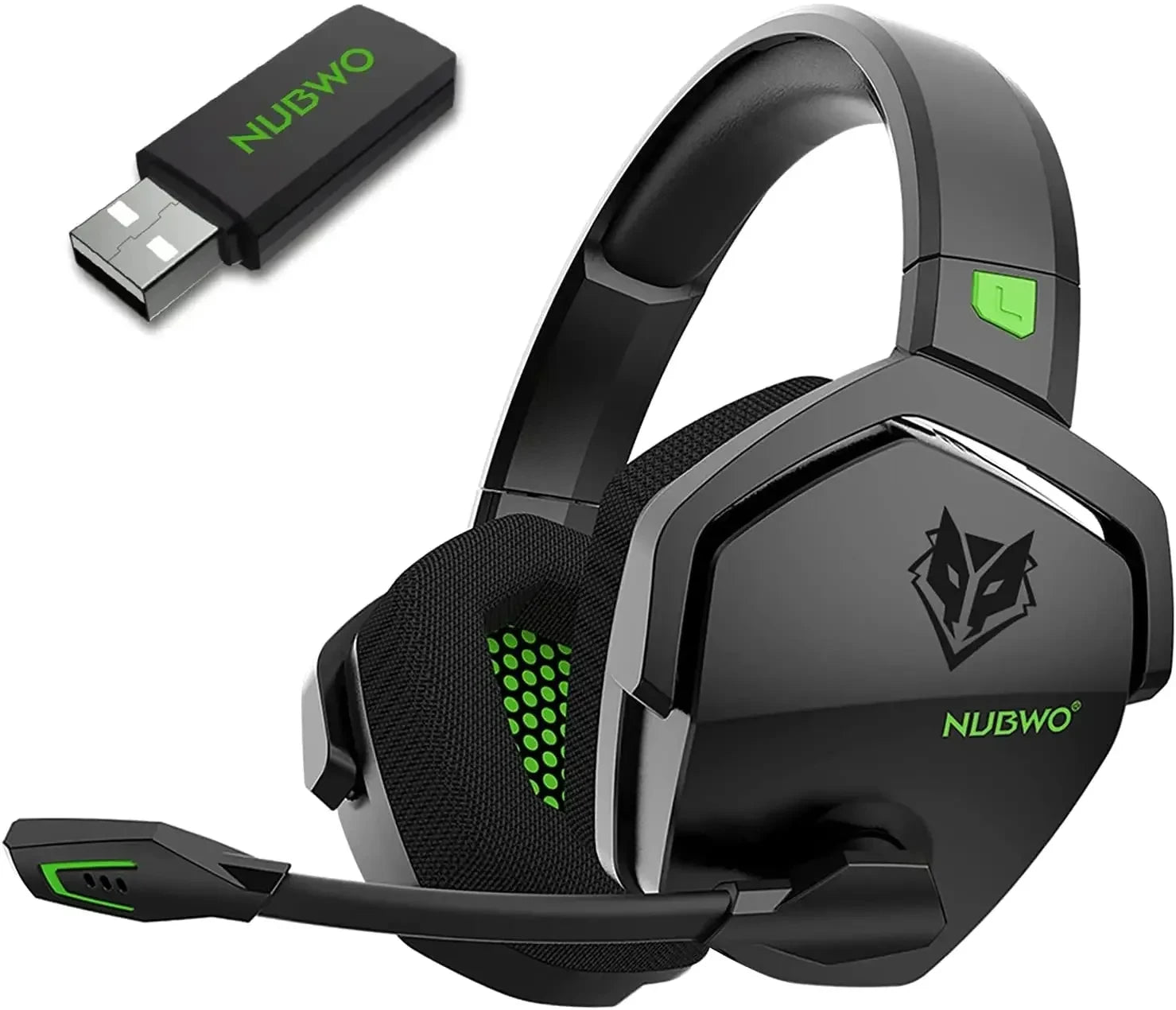 NUBWO G06 Dual Wireless Headsets Gamer with Microphone 2.4GHz Bluetooth 5.3 Gaming Headphones for PS5, PS4, PC, Mobile, Switch Deals 4 U   Deals 4 U