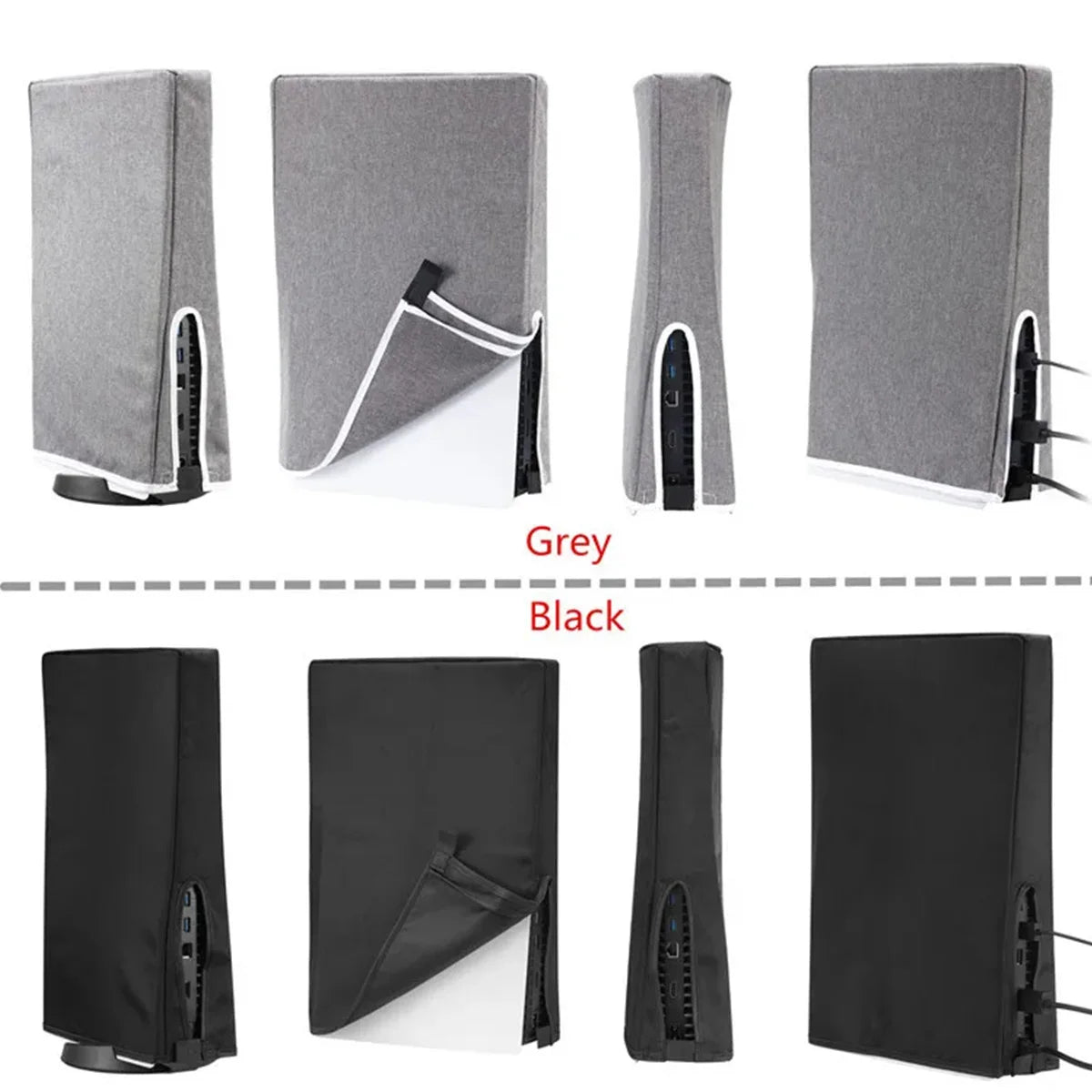 A For Sony PlayStation 5 PS5 Gaming Console Horizontal/vertical Dust Cover and Scratch Protection Cover